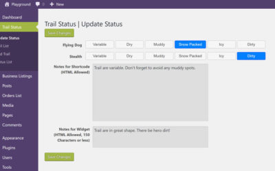 Trail Status Plugin Submitted to WordPress