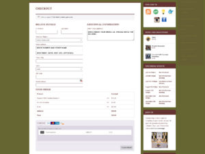 Ecommerce Checkout Page Screenshot