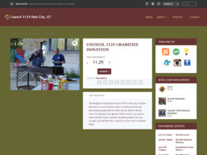 Donations Page Screenshot