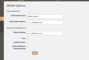 SWGM Admin - Option Page