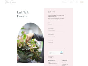 Contact Page Fleurs Creative Contact Page
