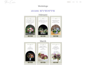Workshops Page Fleurs Creative Workshops Page