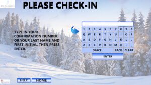 Innovative Lodging Kiosk Code Entering Screen