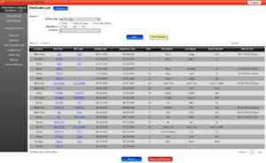 Innovative Lodging Admin Screen Shot - Code List Page