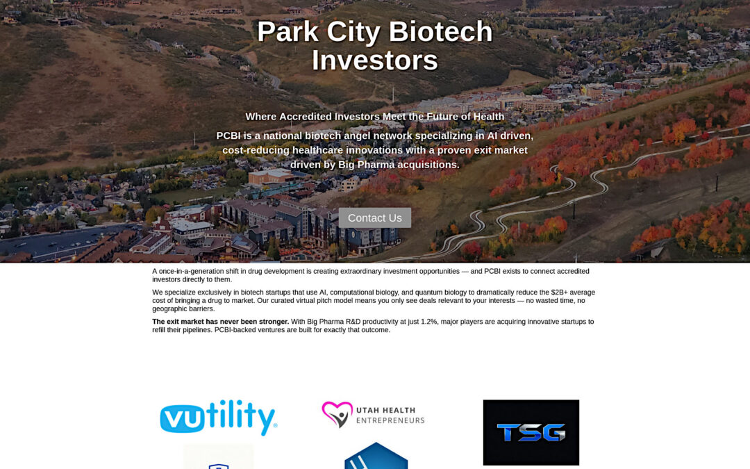 New Website – Park City Biotech Investors