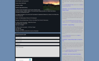 Utah Knights of Columbus WordPress Website