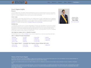 Fourth Degree WordPress Webpage
