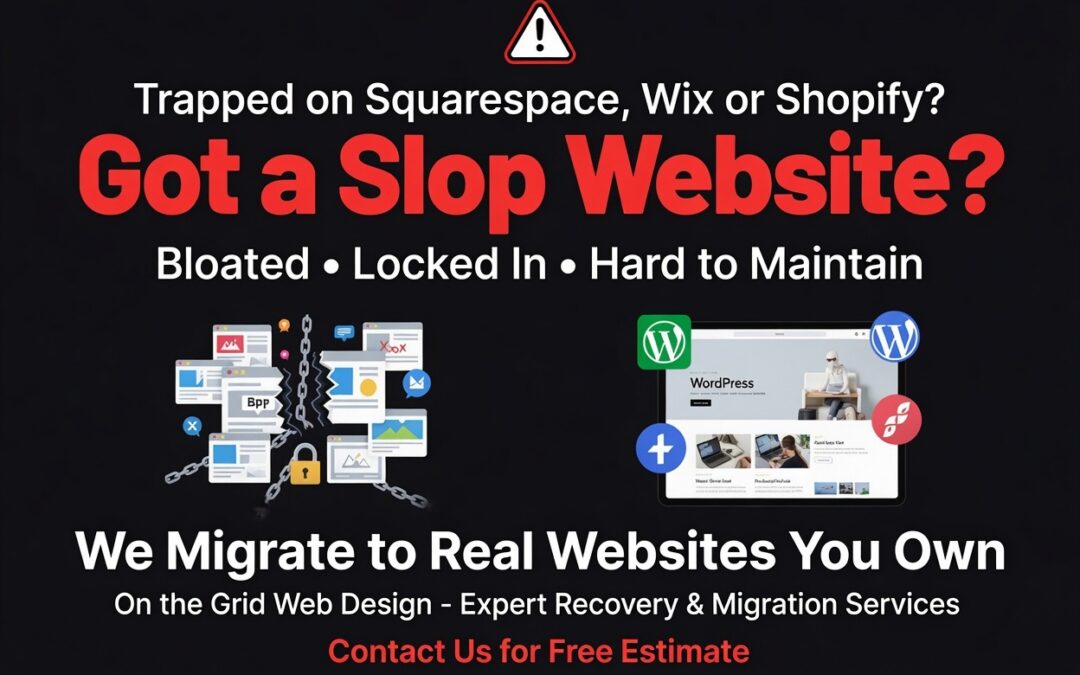 Trapped on Squarespace, Wix or Shopify?