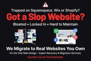 Trapped on Squarespace, Wix or Shopify? Got a Slop Website. We migrate websites.